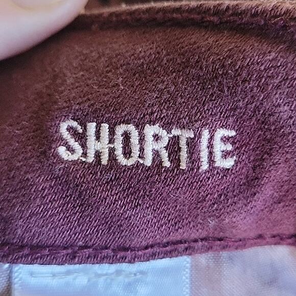 American Eagle Stretch Distressed Plum Shortie,Women's Size 8 - Picture 4 of 9